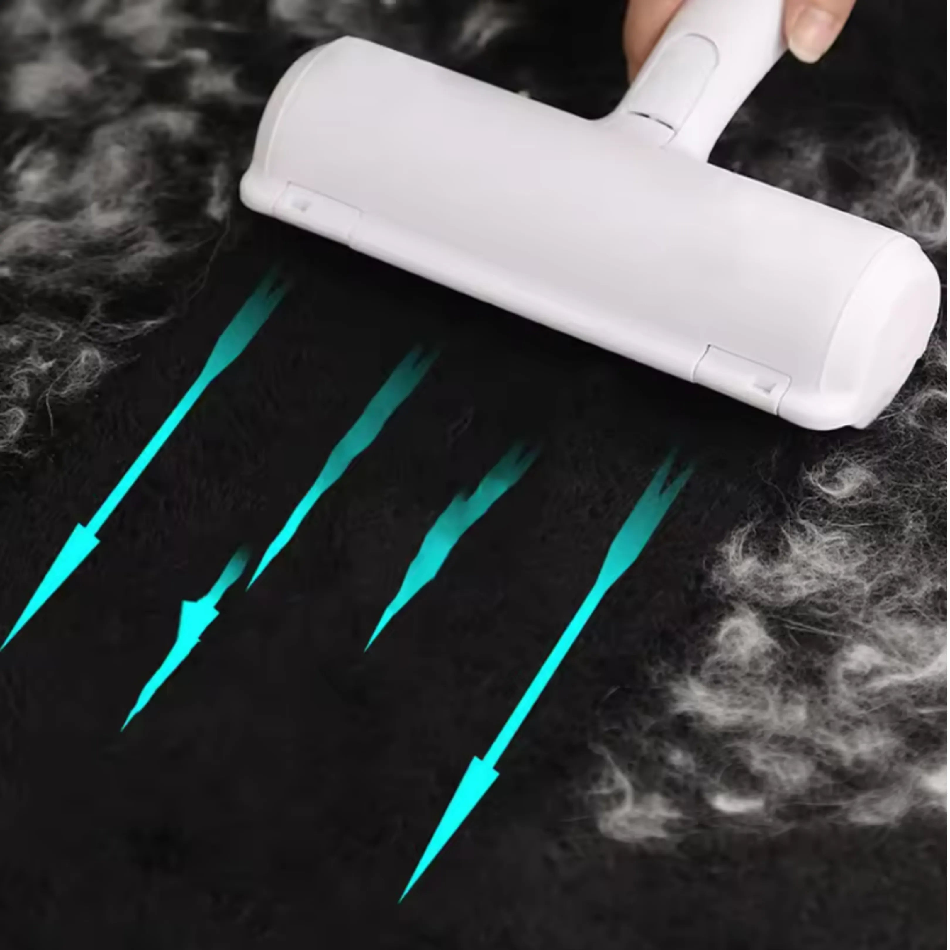 Tape-Free Reusable Pet Hair Remover Roller