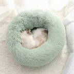 Anxiety-Relieving Plush Donut Pet Bed