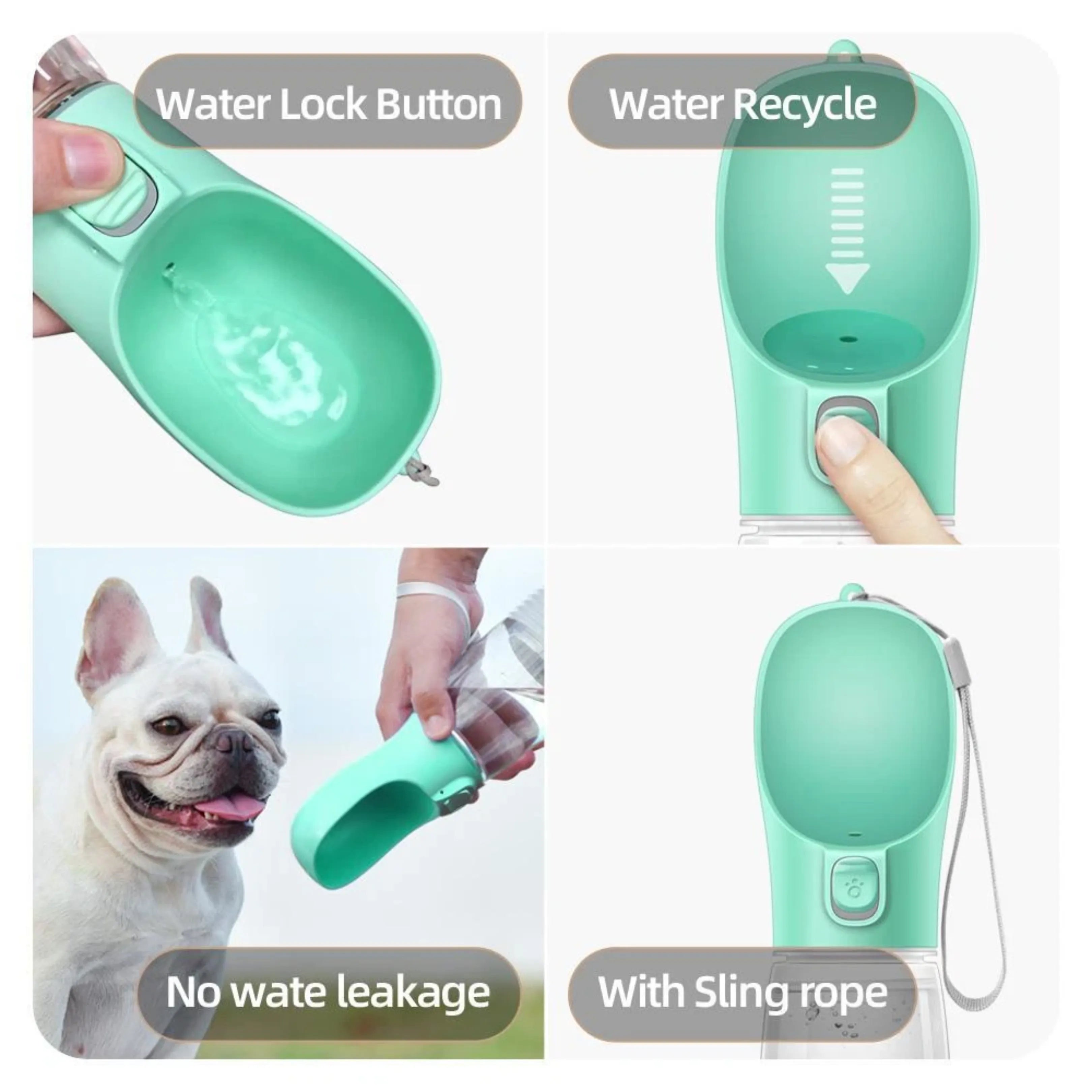 Foldable Leakproof Portable Dog Water Bottle