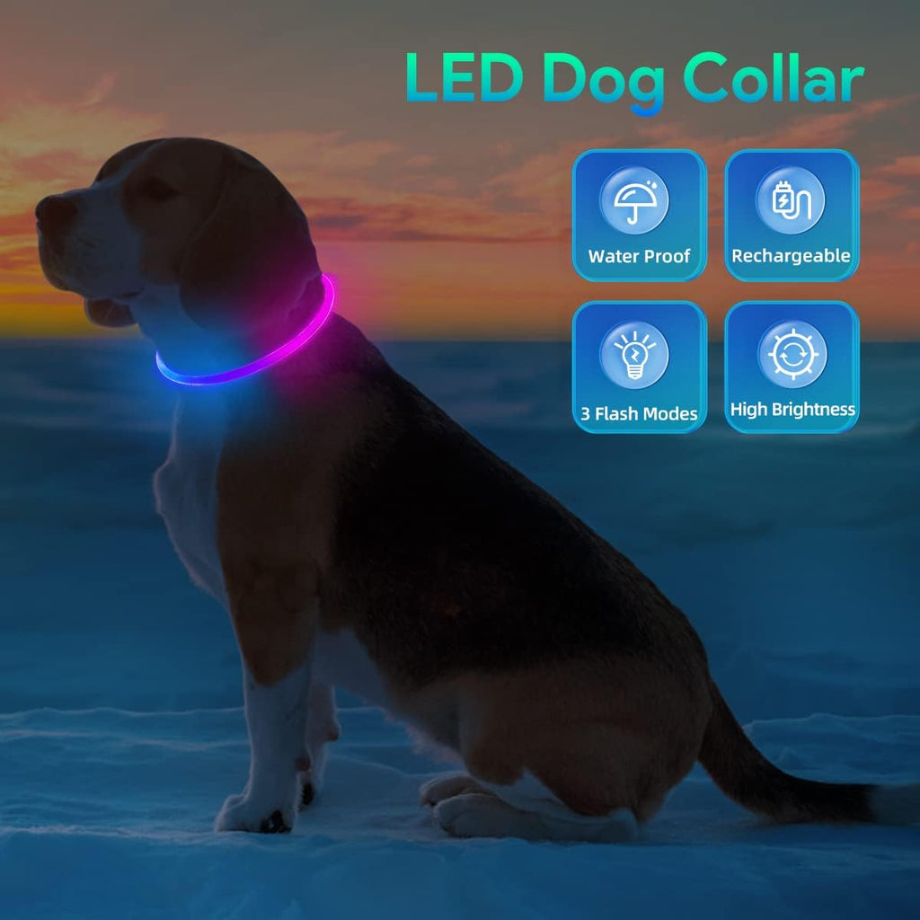 Cut-to-fit 360° Ultra-Bright Loss-Prevention LED Pet Collar
