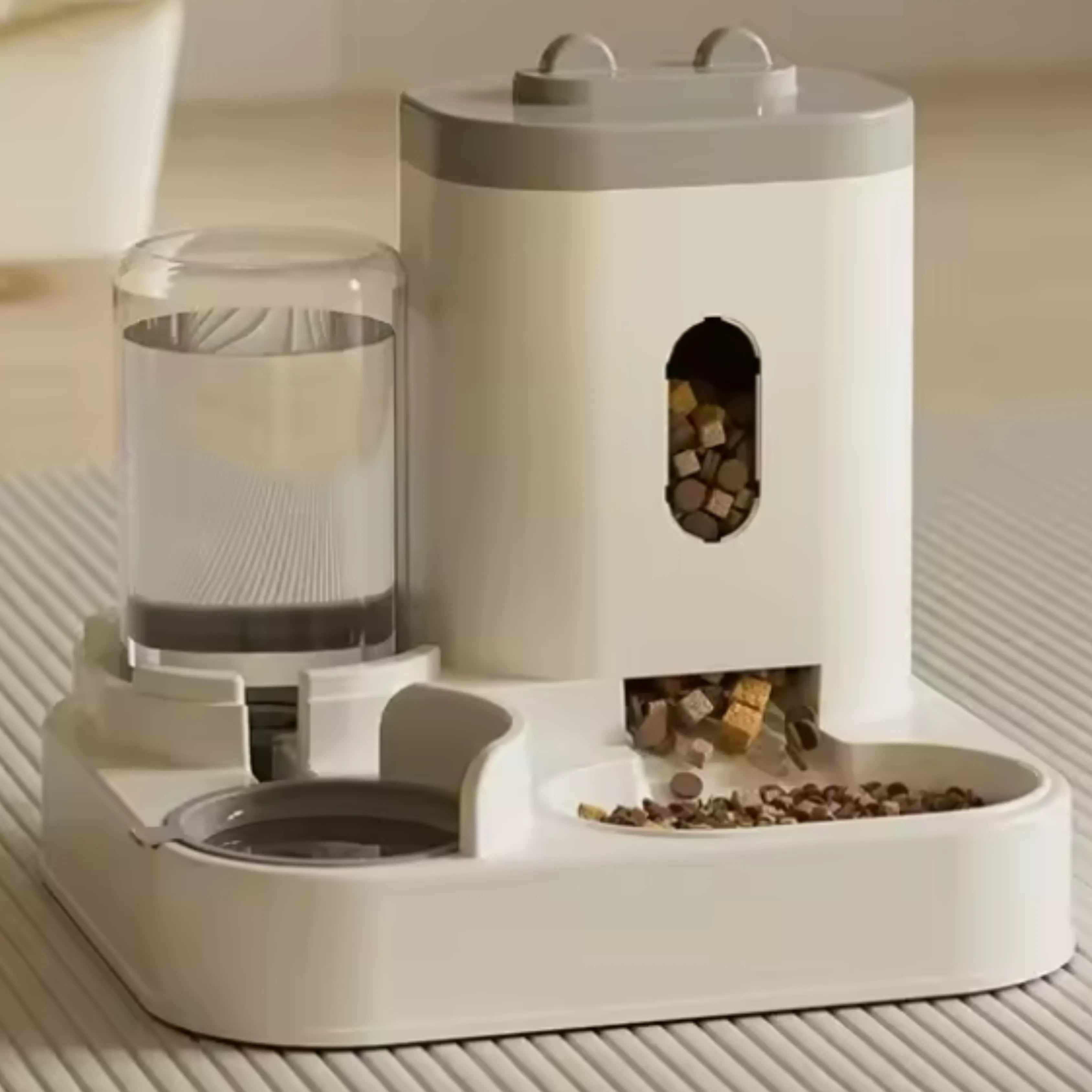 2-in-1 Clog-Free Gravity Automatic Pet Feeder and Waterer
