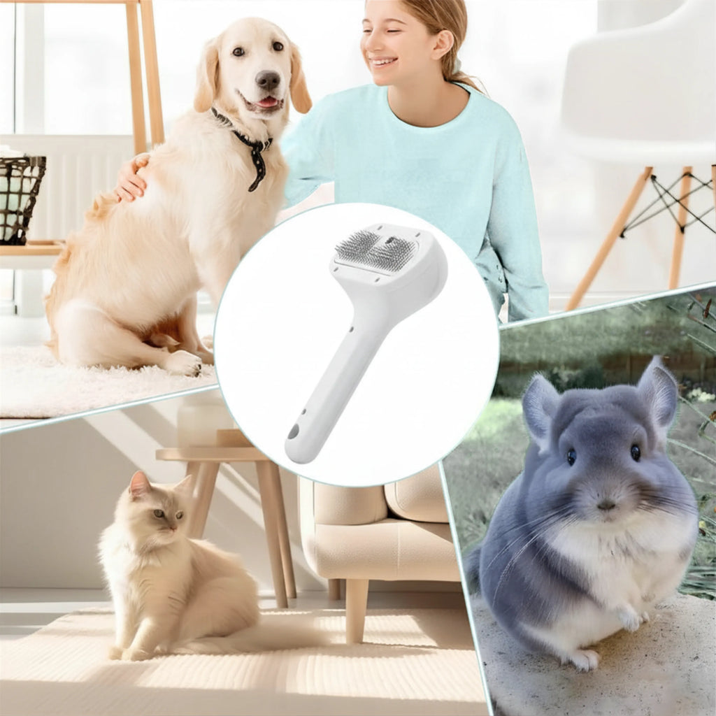 Anti-Static Steamy Pet Grooming Brush