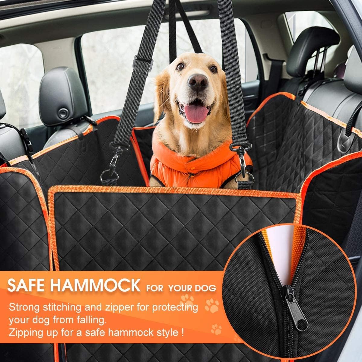 Full-Protection Convertible Dog Car Seat Cover