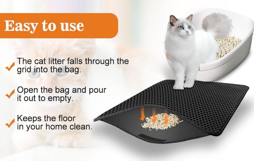 Waterproof Urine-Proof Double-Layer Cat Litter Mat