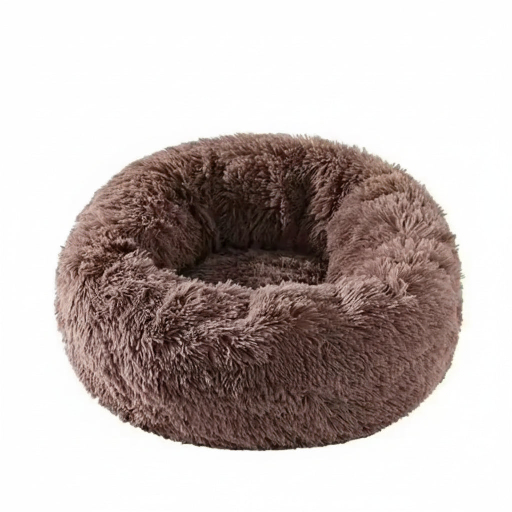 Anxiety-Relieving Plush Donut Pet Bed