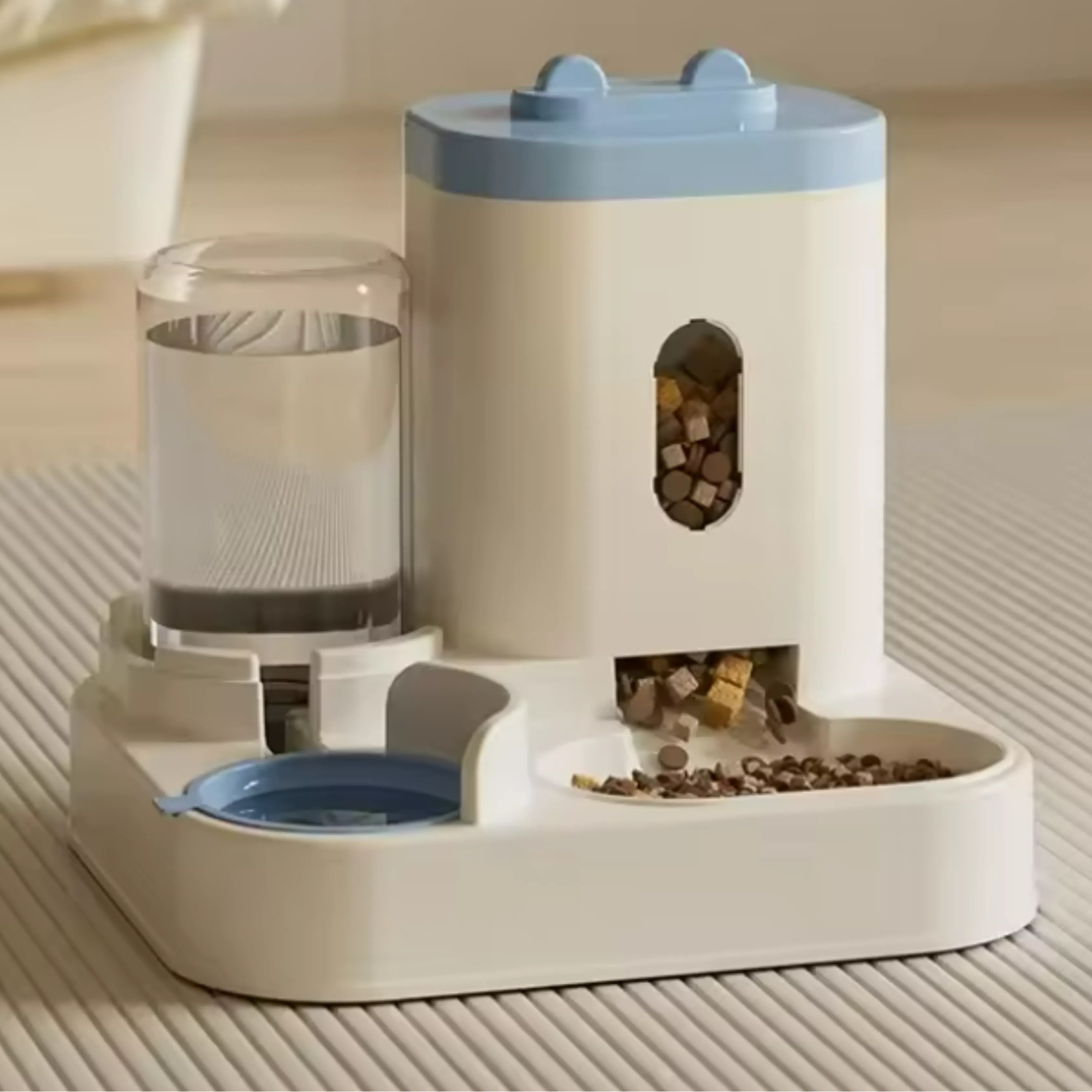 2-in-1 Clog-Free Gravity Automatic Pet Feeder and Waterer