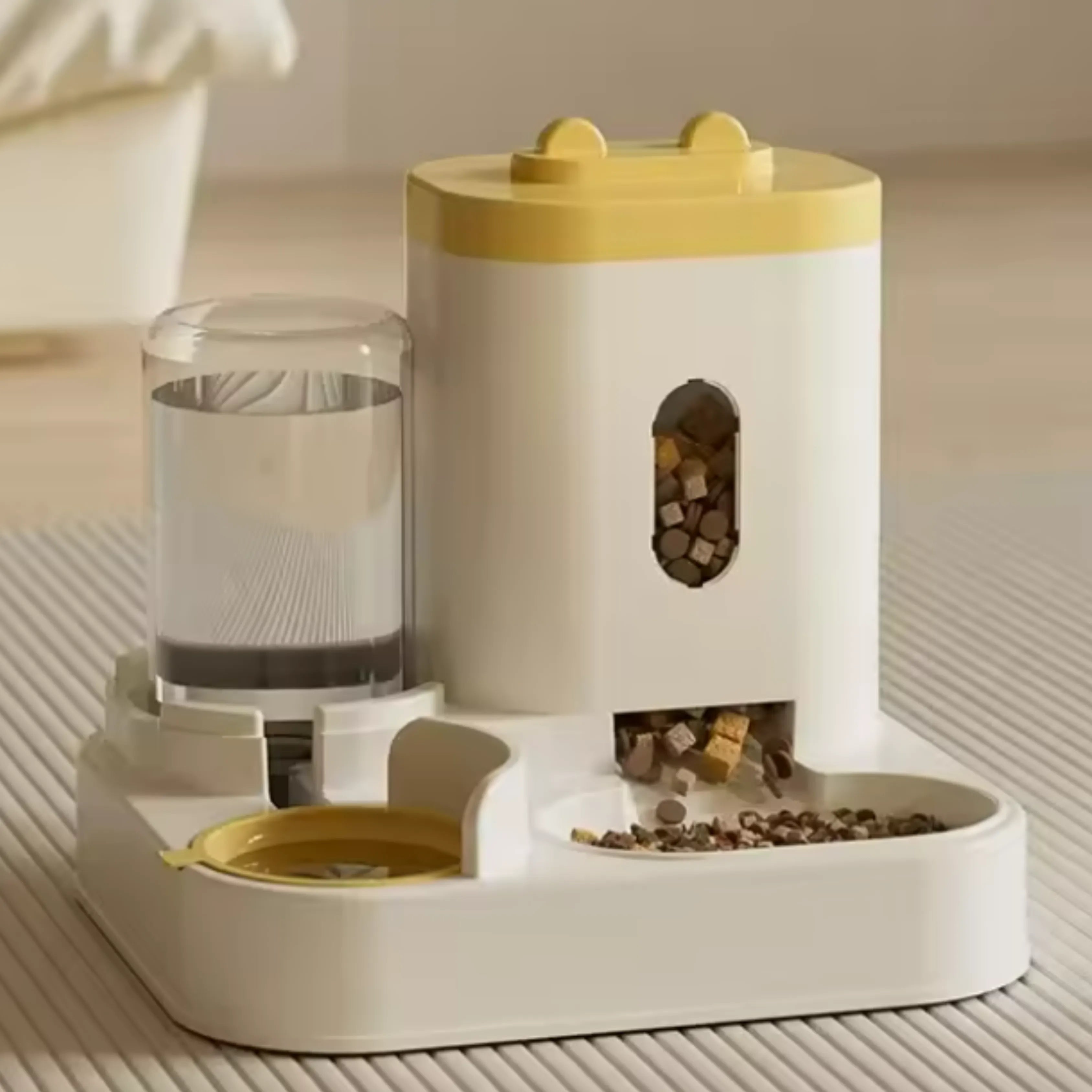 2-in-1 Clog-Free Gravity Automatic Pet Feeder and Waterer