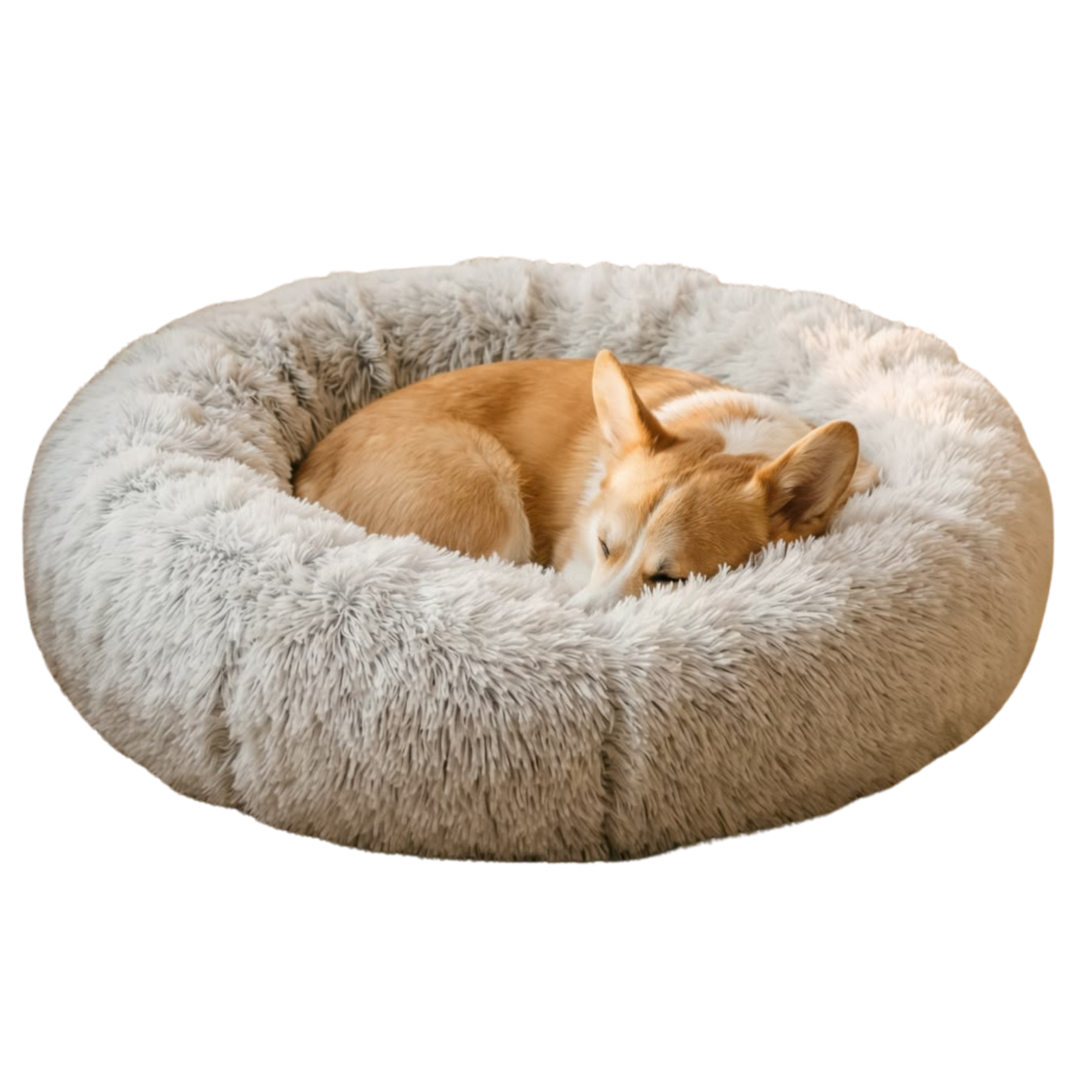 Anxiety-Relieving Plush Donut Pet Bed