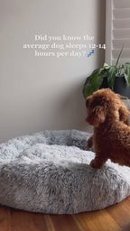 Anxiety-Relieving Plush Donut Pet Bed