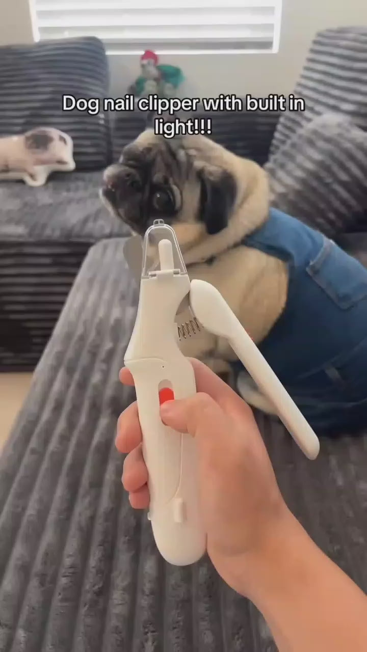 2-in-1 LED Bloodline-Illuminating Pet Nail Clipper & Grinder