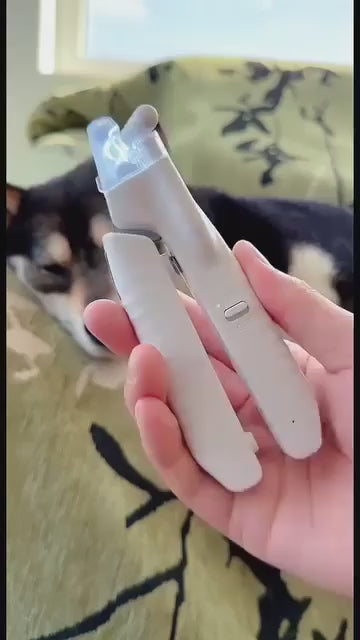 2-in-1 LED Bloodline-Illuminating Pet Nail Clipper & Grinder