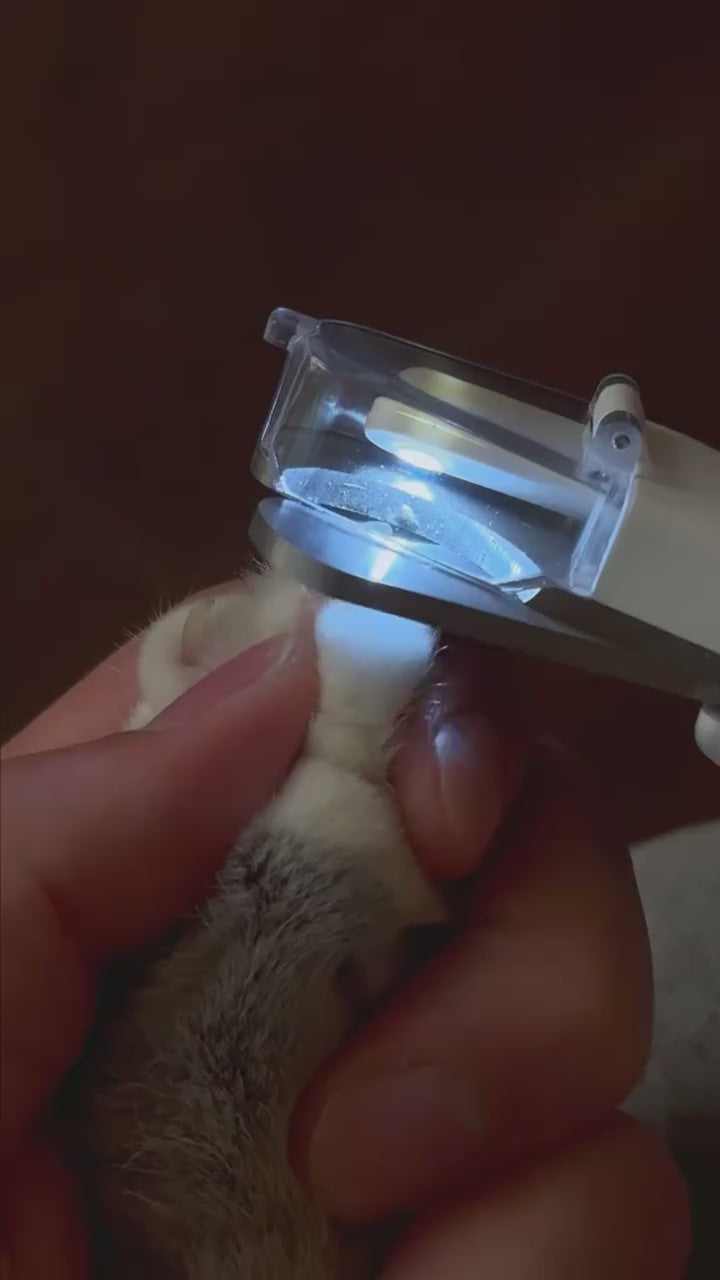 2-in-1 LED Bloodline-Illuminating Pet Nail Clipper & Grinder