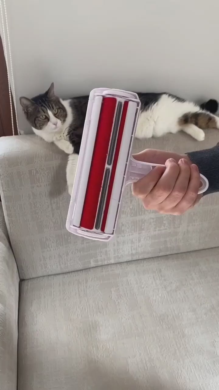 Tape-Free Reusable Pet Hair Remover Roller